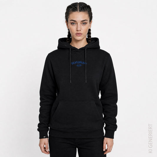 Bikepark 1024 Above & Below - Schwarzer Hoodie mit Druck und Stick