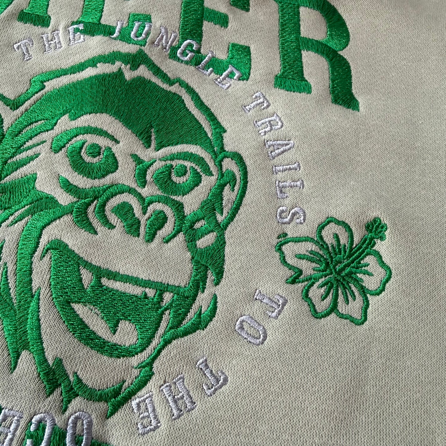 Affe - Kinder Hoodie beidseitig bestickt