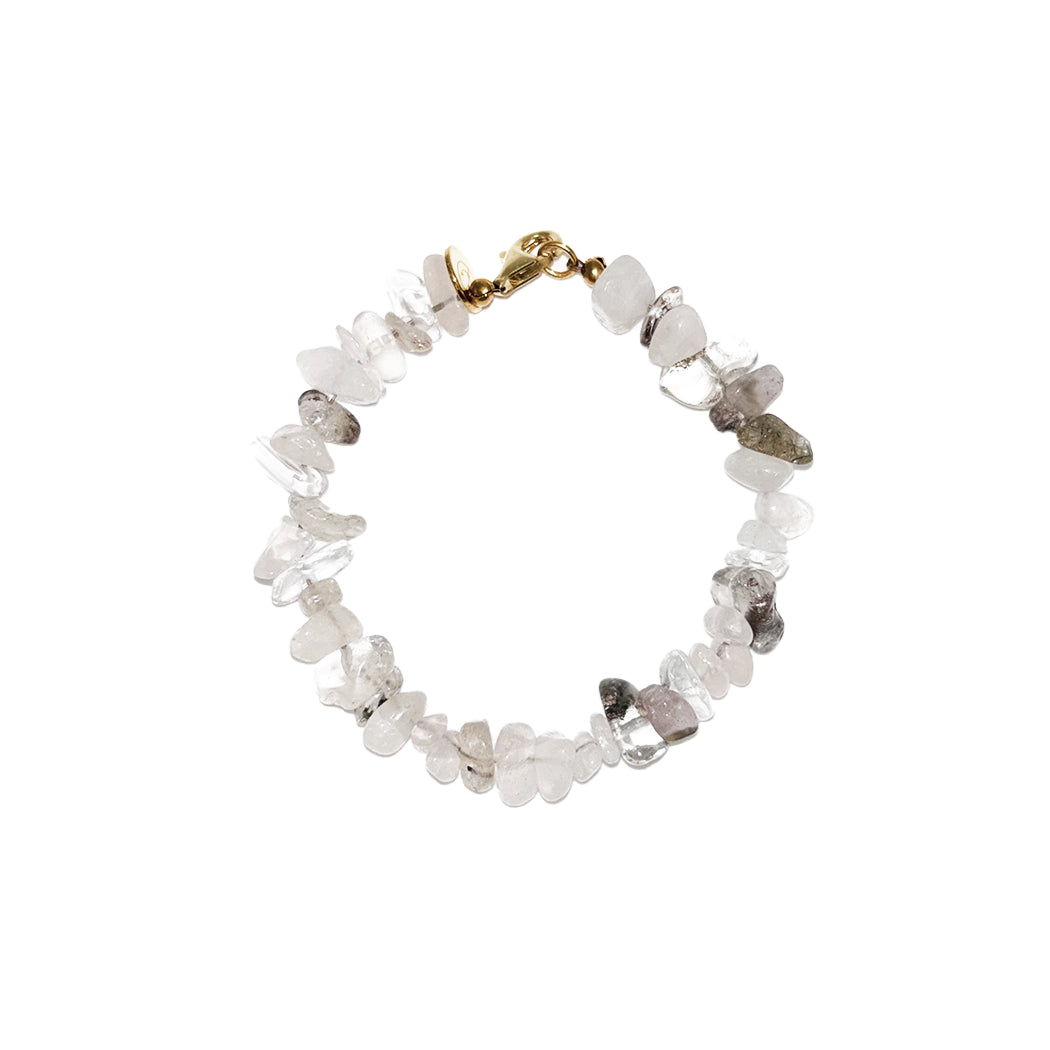 Armband mit Rauchquarz und Bergkristall