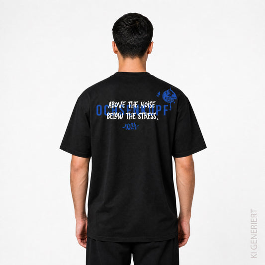 Bikepark 1024 Above & Below - Schwarzes T-Shirt mit Druck