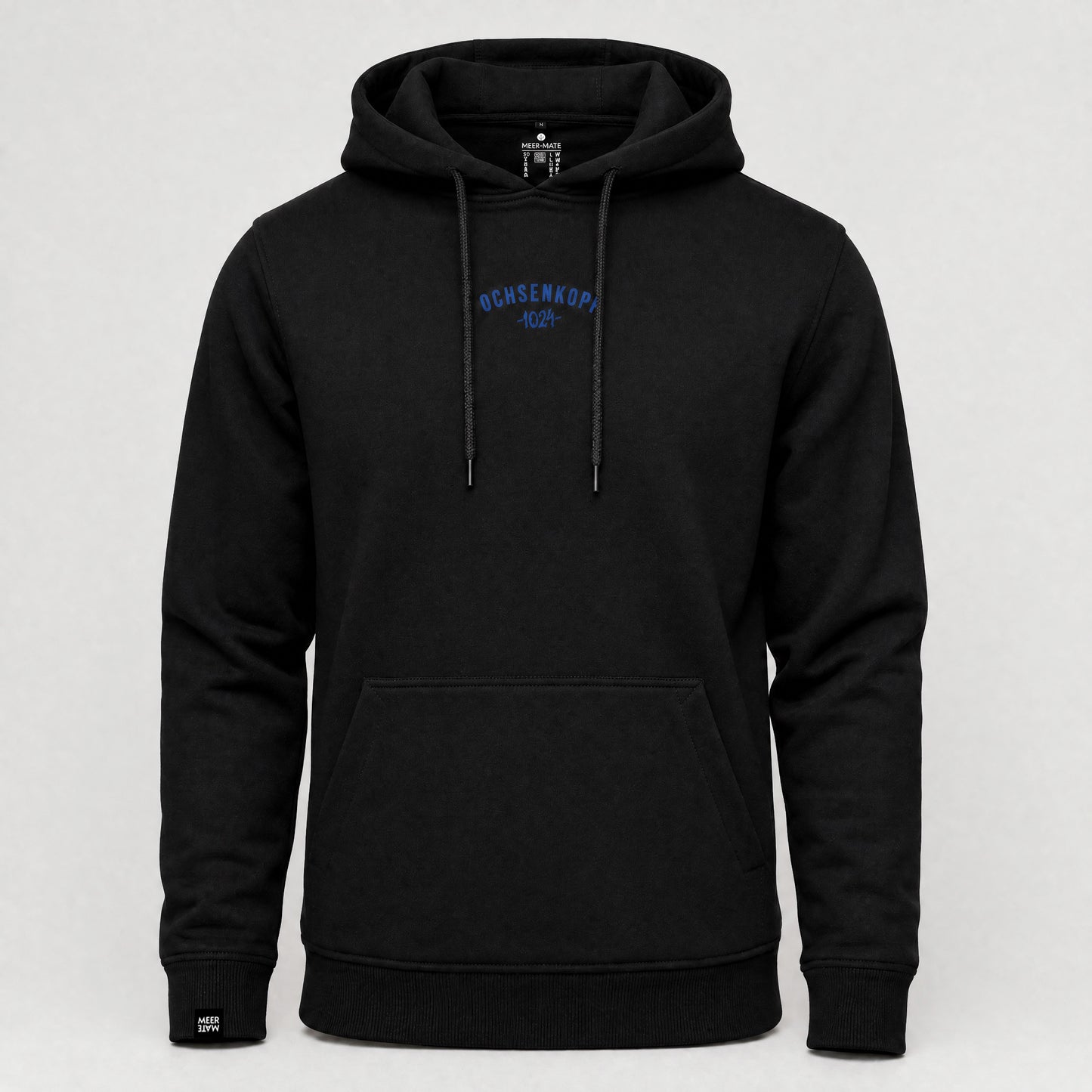 Bikepark 1024 Above & Below - Schwarzer Hoodie mit Druck und Stick