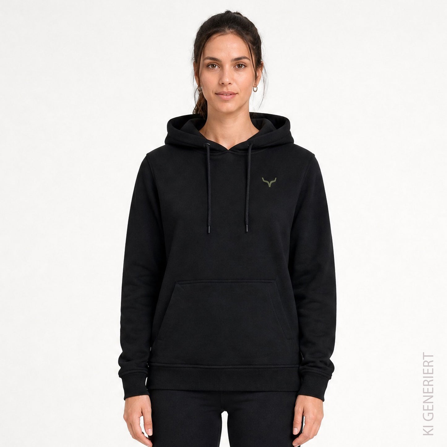 Bikepark 1024 OXenkopf - Schwarzer Hoodie mit Druck und Stick