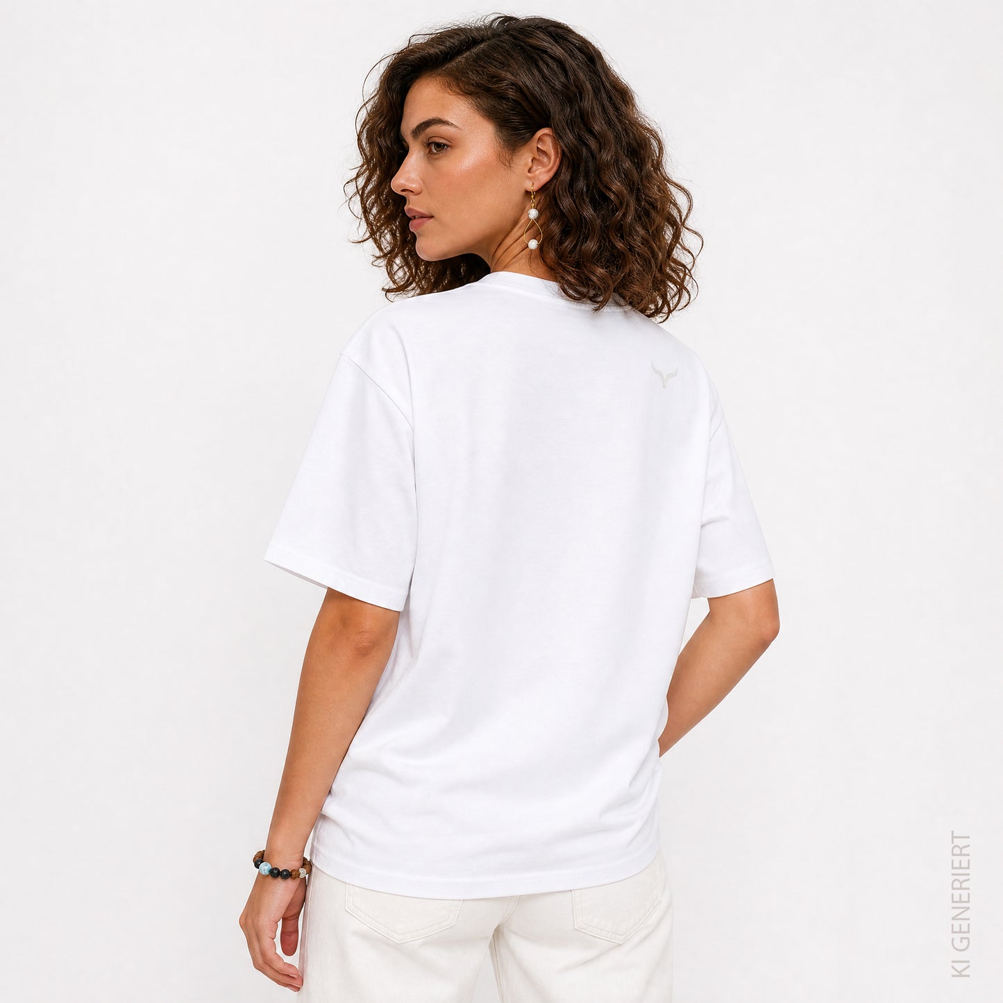 Fichtelgebirge Briefmarken - Weisses T-Shirt bestickt