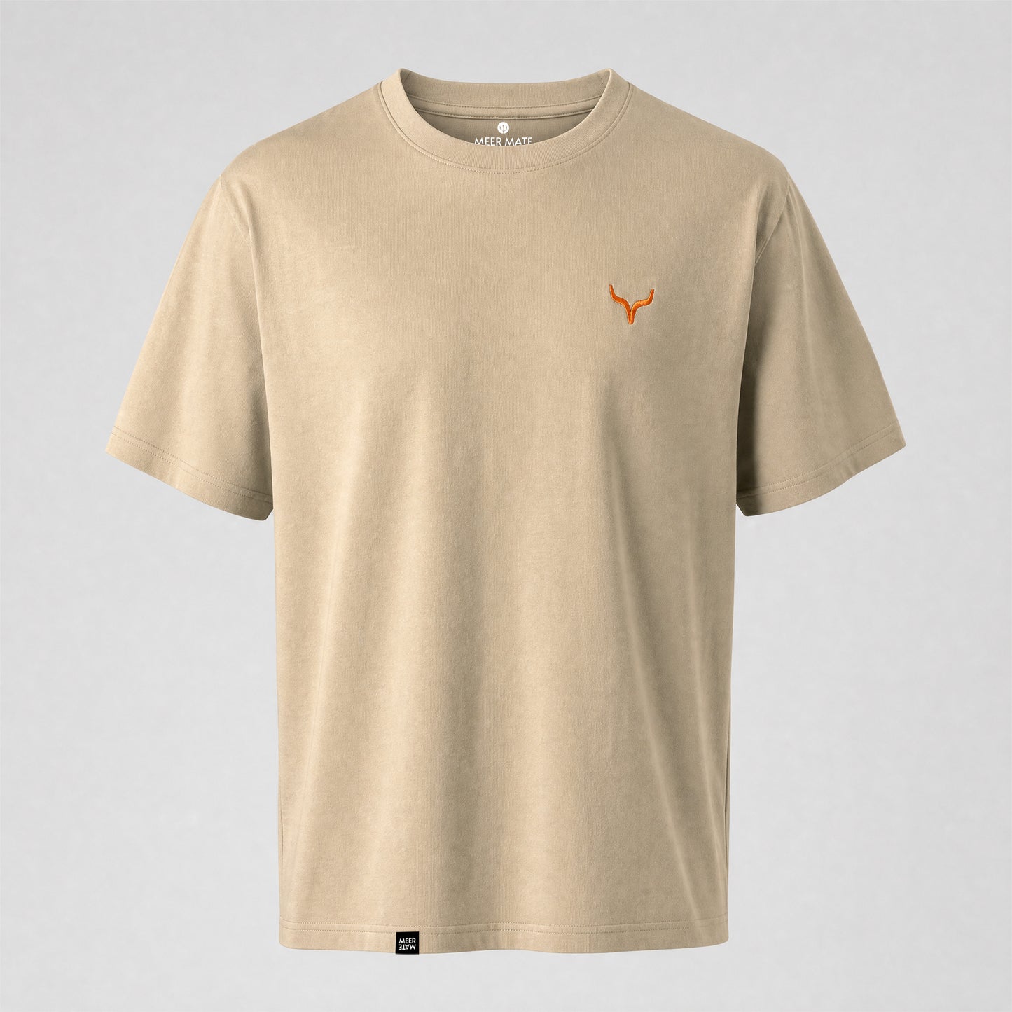 Fichtelgebirge Bull - Cremefarbenes T-Shirt mit Druck