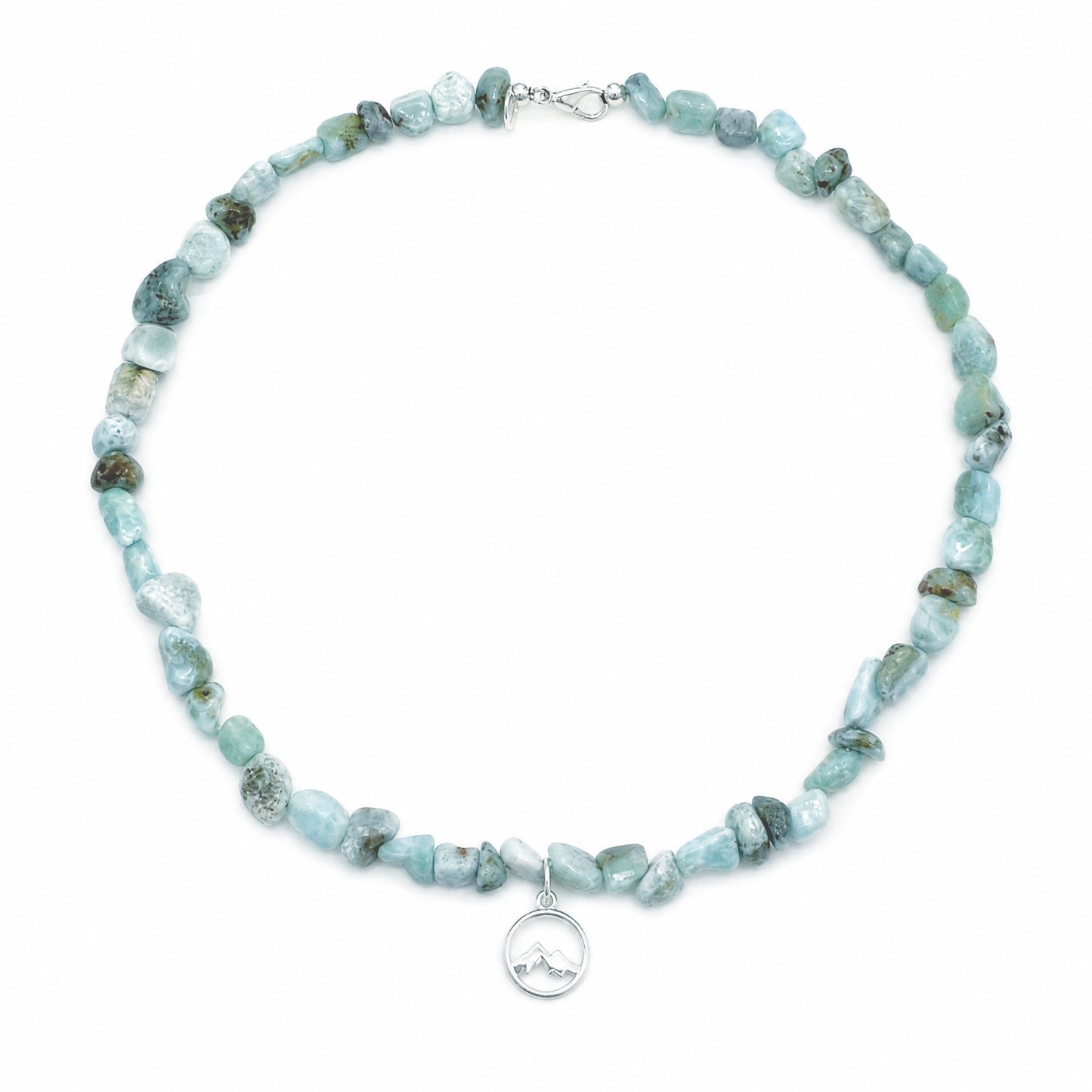 Halskette Berge mit Larimar