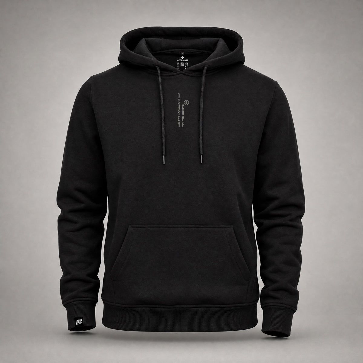 Fichtelgebirge Active - Schwarzer Hoodie mit Stick