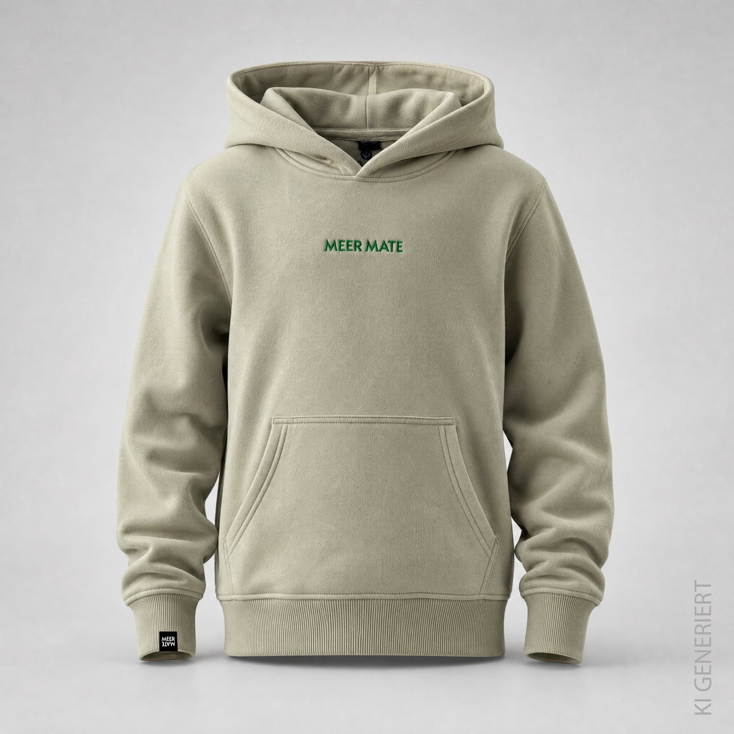 Affe - Kinder Hoodie beidseitig bestickt