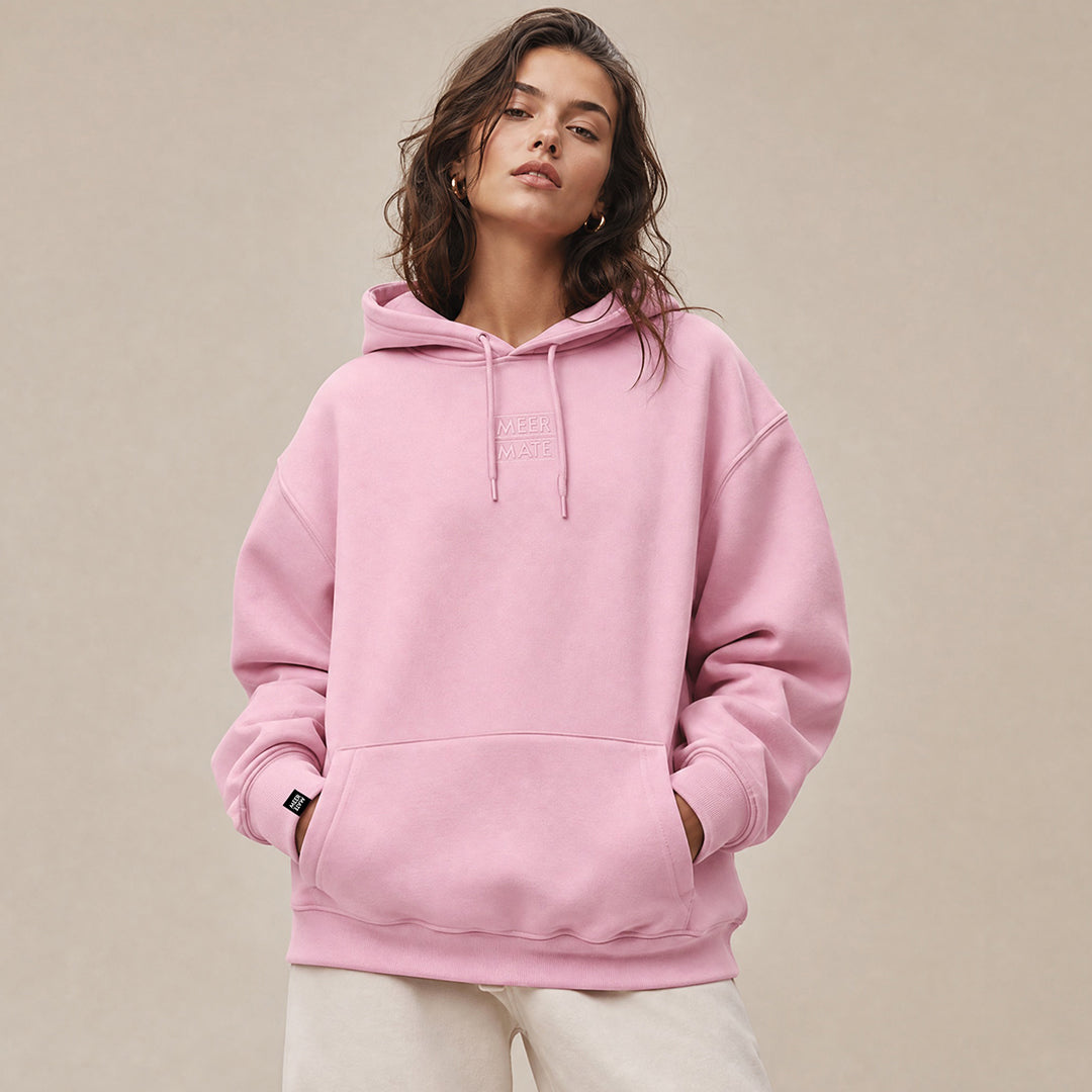 Sakura Square - Pinker Hoodie mit pinkem Stick