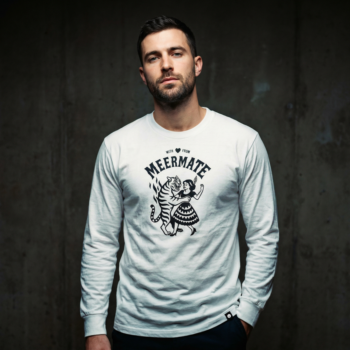 Dancers - langärmliches Shirt mit Grafikdruck vorne