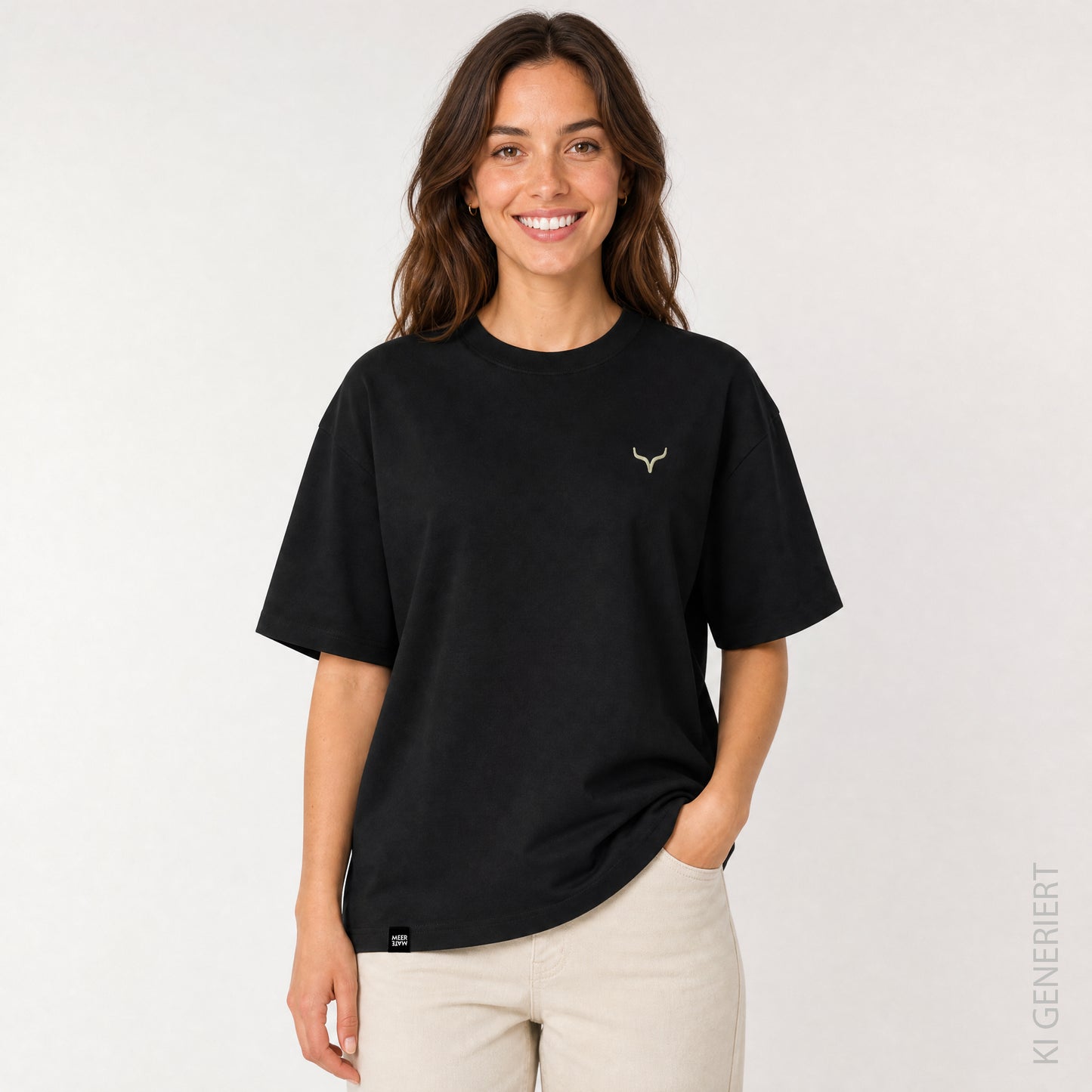 Fichtelgebirge Briefmarken - Schwarzes T-Shirt mit Druck