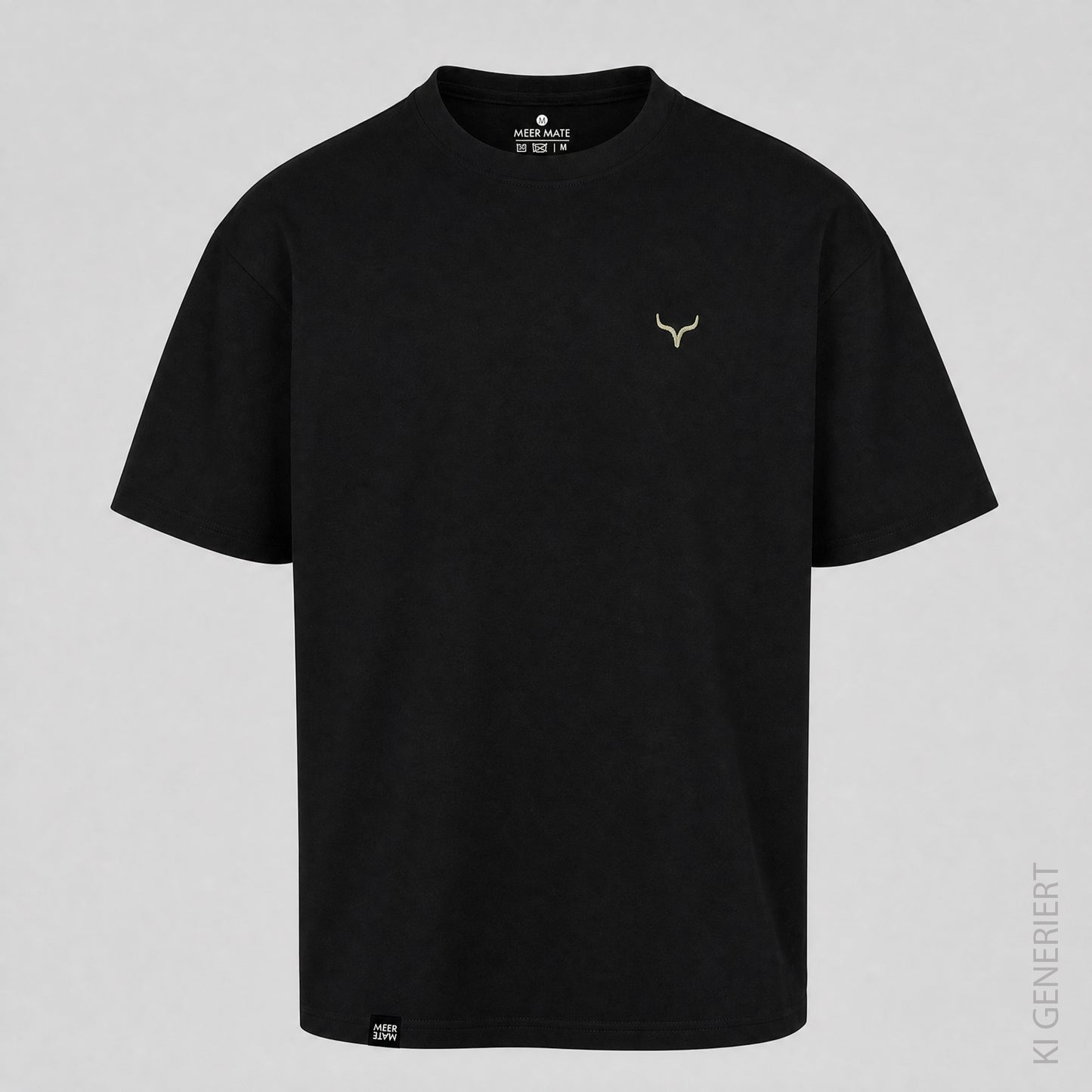 Fichtelgebirge Briefmarken - Schwarzes T-Shirt mit Druck