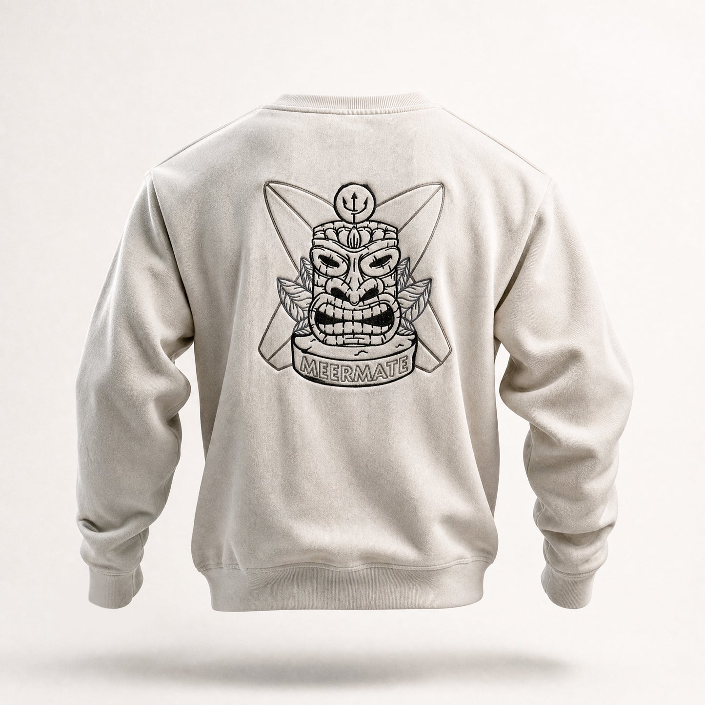 Tikki Servus Aloha - Crewneck Pullover mit dunklem Stick vorne und hinten