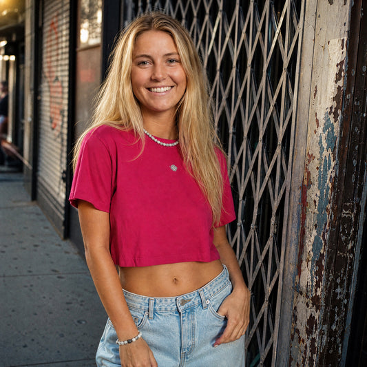 Crop Top Ride Love Pink