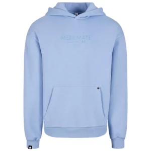 Signature Hoodie Oversize in der Farbe Hellblau, bestickt Ton in Ton